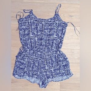 Blue mini jumpsuit